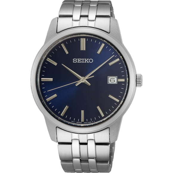 Seiko SUR399 Quartz Blue Dial Stainless Steel Men's Watch SUR399P1
