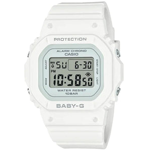 Casio BABY-G SHOCK BGD565-7 White Slim Square Standard Digital Ladies Watch
