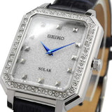 Seiko SUP429P1 Conceptual Solar Quartz Diamond Silver Dial Ladies Watch