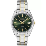 Seiko SUR377 Titanium Essentials Quartz Green Dial Men's Watch SUR375P1