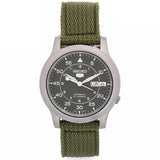Seiko 5 Automatic Military Watch - Green Dial Canvas - SNK805K2